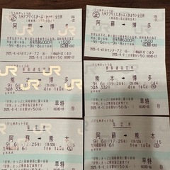 阿蘇駅→博多駅駅まで切符