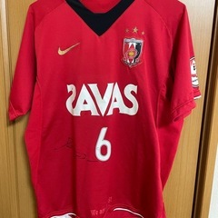 浦和レッズ 山田暢久 サイン入り サッカー ユニフォーム Mサイズの画像