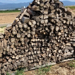 針葉樹　薪　軽トラ山盛りの画像