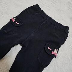 【110】ミキハウス　MIKI HOUSE　うさこちゃん　レギパン　パンツ　デニム　ズボン　女の子　子供服の画像