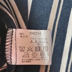 4L ストライプブラウスの画像