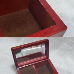 【終了・有難うございました‼】中古 ローズウッド＆カメオ オルゴール ジュエリーケース カノン ♪ 早い者勝ちです✨✨の画像