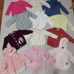 【受け渡し決定】女の子　80cm　秋冬春物　67点まとめ売りの画像