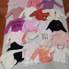 【受け渡し決定】女の子　80cm　秋冬春物　67点まとめ売りの画像