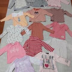 【受け渡し決定】女の子　80cm　秋冬春物　67点まとめ売りの画像