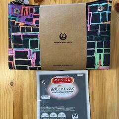 新品未開封 JALファーストクラス アメニティポーチ ヘラルボニー　めぐリズム付の画像