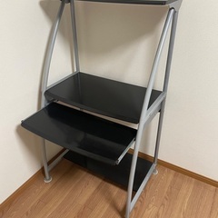 パソコンデスク　スライドレールの画像