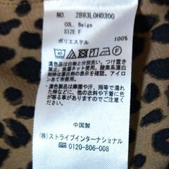 ヒョウ柄ワンピースの画像