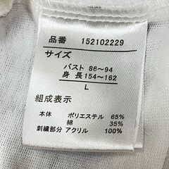 ドナルドダック 90周年記念 パイル刺繍ラグランTシャツ（ホワイト/ブルー）Lの画像
