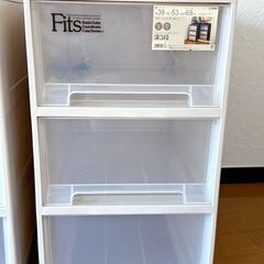 Fits フィッツケースクローゼット　深型 3段 2台セット　天馬の画像