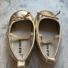 OLD NAVY ゴールド バレエシューズ　12.5cmの画像