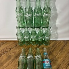 当時物 80年代 12本まとめ コカ・コーラ ケース付き COKE Coca-Cola 瓶 ガラスビン コレクション レトロ ヴィンテージ インテリアの画像