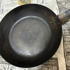 アカオアルミ 鉄黒皮フライパン 28cm 業務用の画像
