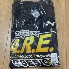 ⭐️未着用　阪神タイガース 2024 チームスローガンTシャツ L ブラックの画像