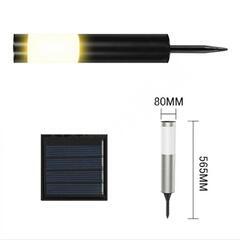 【新品】太陽光充電式LEDソーラーライト（黒）の画像