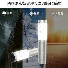 【新品】太陽光充電式LEDソーラーライト（黒）の画像