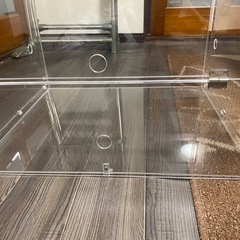 アクリルケージケースWIDE・折り畳み式扉ありM インコ　防音　防寒の画像
