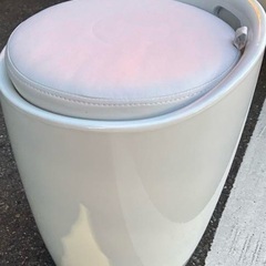 収納スツール 座面高46.5cm 持ち手つき 軽量 （ スツール 収納の画像