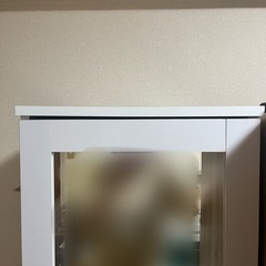 鏡付きクローゼット　衣装棚　衣装ケース　ポールハンガー　　　の画像