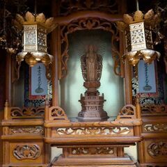 欅 ケヤキ 仏壇 二重扉の画像