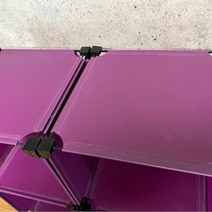 プラスチック製カラーBOX 紫2個セット
の画像