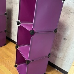 プラスチック製カラーBOX 紫2個セット
の画像