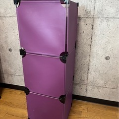 プラスチック製カラーBOX 紫2個セット
の画像