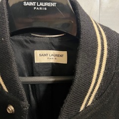 サンローラン SAINT LAURENT スタジャン  サイズ46 黒 白の画像
