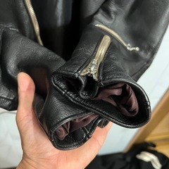 美品　リアルマッコイズ　ライダースジャケット　ルイスレザー　ディアスキン　希少サイズ40サイズの画像