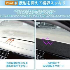 未使用 社外品 日産エルグランド ダッシュボードマット 断熱フランネル 反射軽減 滑り止め ELGRANDの画像
