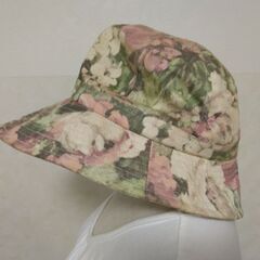帽子　花柄の画像