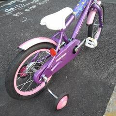 中古子供自転車３７３７　前後タイヤ新品！　１６インチ　ギヤなし　 身長１０２㎝前後　＊片足スタンドに変更可・無料（購入時のみ）の画像