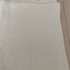 無印良品　タオルケット　ホワイト　美品　ナチュラル　シンプル　シングルの画像
