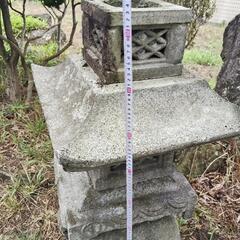 石灯籠　部材もセットの画像