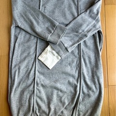 レイヤーシャツ ロング丈スウェット サイズF 美品 の画像
