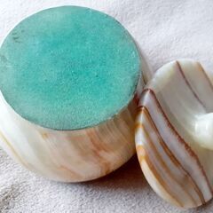 🍯オニキス(しまめのう) 天然石小物入 鉱石 インテリア 一点物 貴重の画像