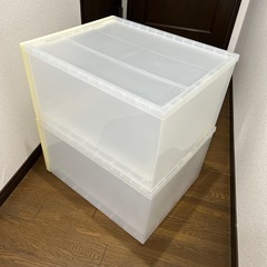 無印良品　押入れ収納ケース　引き出し式　2つセットの画像
