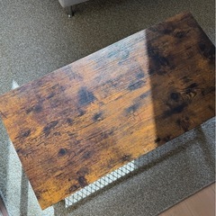 センターテーブル  ローテーブル　ウッド　スチールの画像