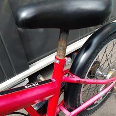 子供自転車　　１８インチ　赤　男の子の画像