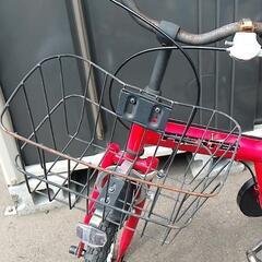 子供自転車　　１８インチ　赤　男の子の画像
