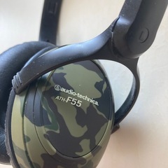 audio-technica ATH-F55 カモフラージュヘッドフォンの画像