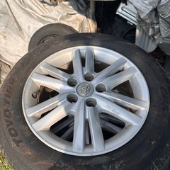 トヨタ　マークX 純正ホイールタイヤセット　4本　215/60R16 タイヤ年式2024年の画像