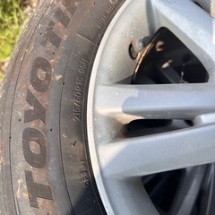 トヨタ　マークX 純正ホイールタイヤセット　4本　215/60R16 タイヤ年式2024年の画像