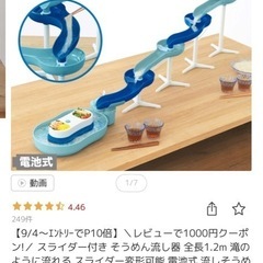 【新品】そうめん　スライダー付き　流し機の画像