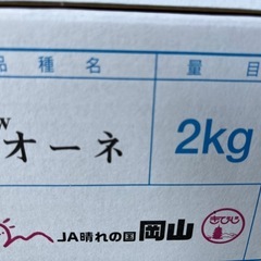 ピオーネ1箱2kg3房入りの画像