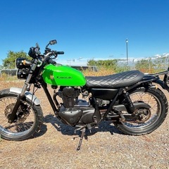 カワサキ250TR キャブ車 ちょいカスタム　実働　書ありの画像