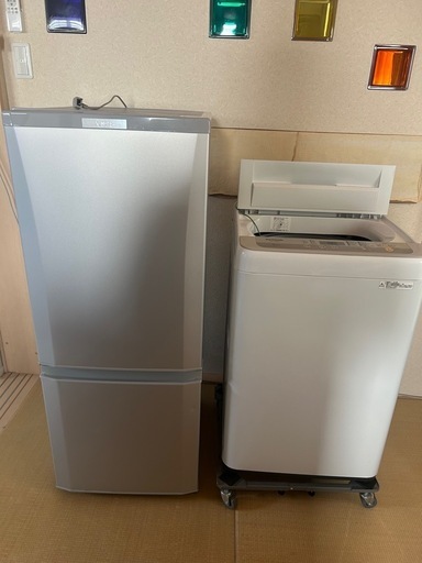 決まりました。冷蔵庫と洗濯機セット