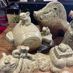 十二支　陶器　置物の画像