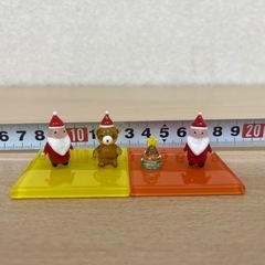クリスマスモチーフのガラス製フィギュアセットの画像