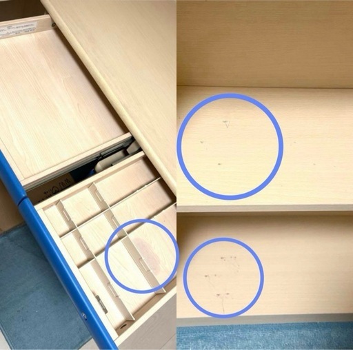 （大阪引取り限定）KOIZUMI L字型学習机替え板新品とチェア KOIZUMI L字型学習机替え板新品とチェアセット（早急に来て頂ける方お